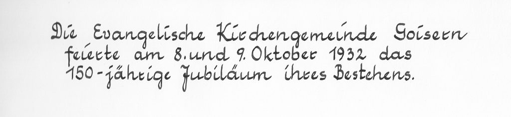 150 Jahre Evangelische Kirchengemeinde in Goisern